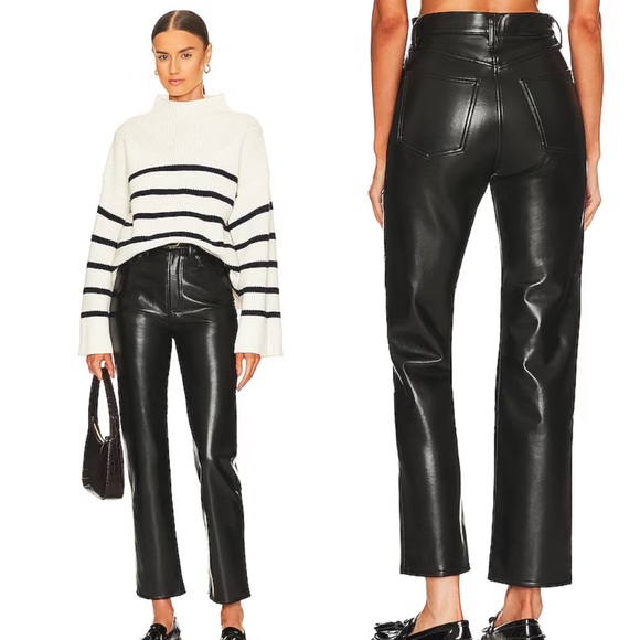 AGOLDE | Recycled Leather Fitted 90's in Detox Size: 29 - Picture 2 of 7